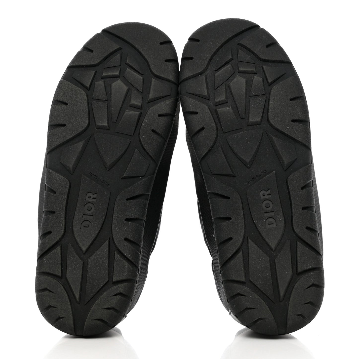 Nylon Oblique Mens Puffy Slippers 42 Black