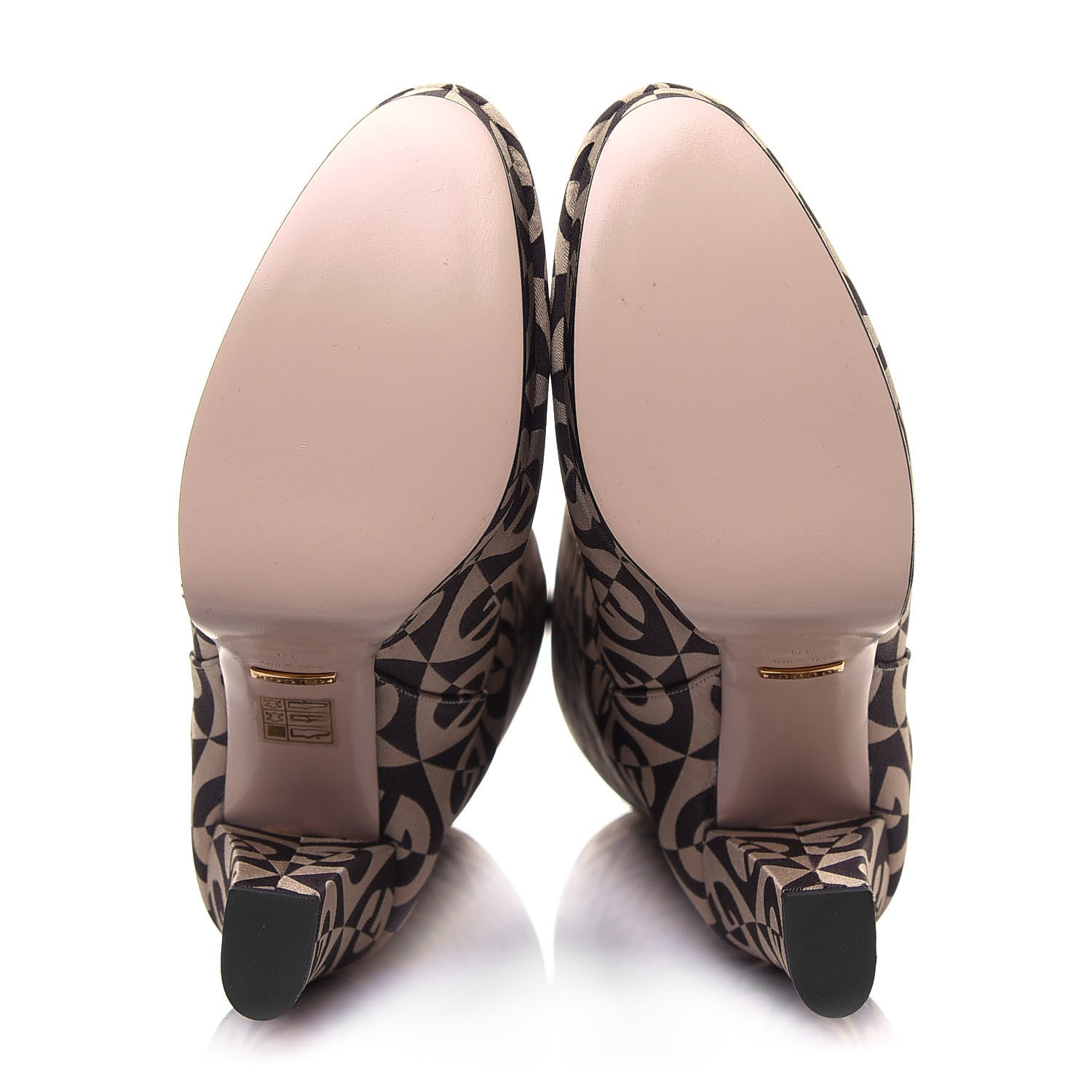 Gucci Fabric G Rhombus Print Platform Boots 39 Beige Cocoa 5 of 7