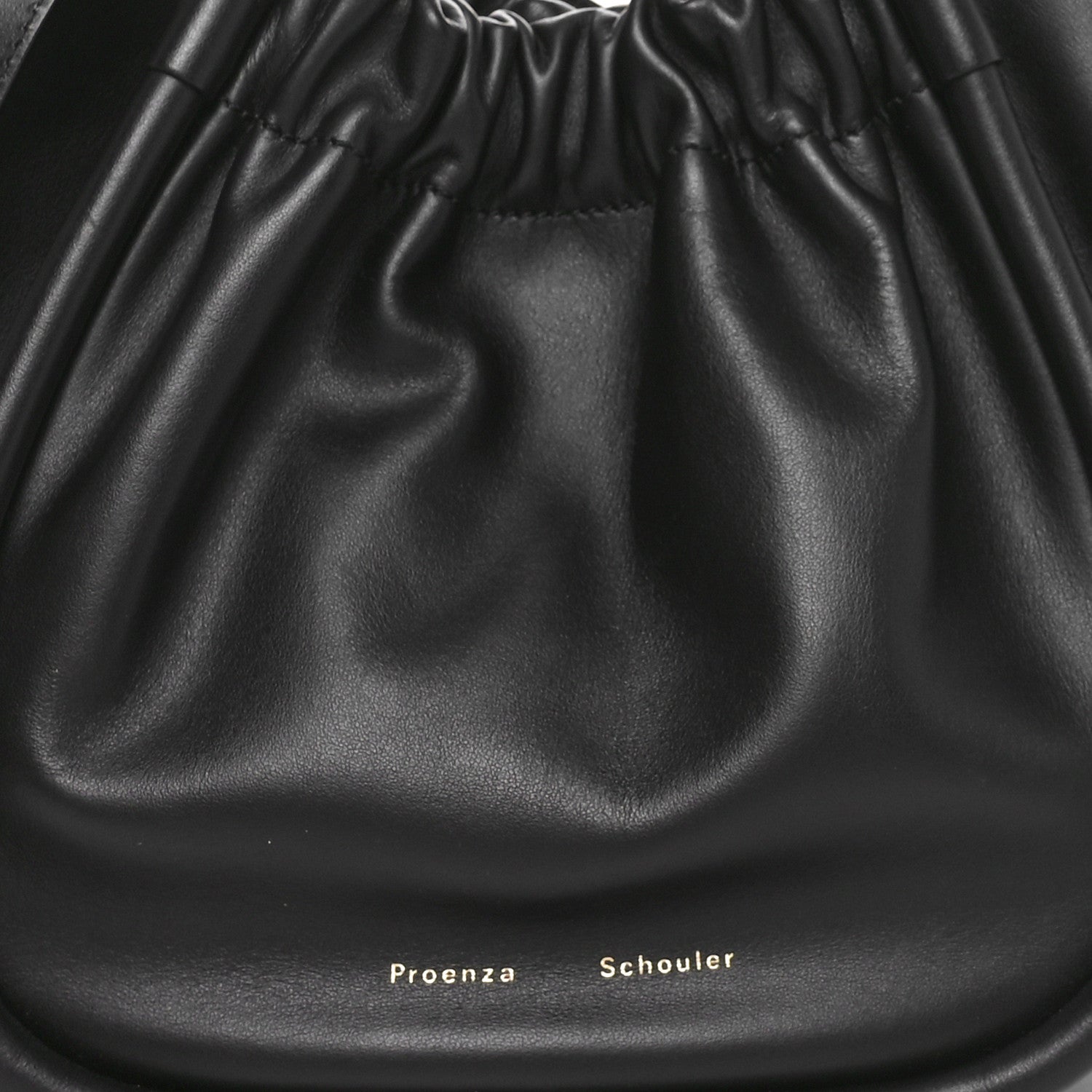 Proenza Schouler Calfskin Small Ruched Tote Black 9 of 11