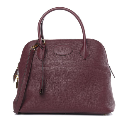 Hermes Taurillon Clemence Bolide 31 Bordeaux 1 of 11