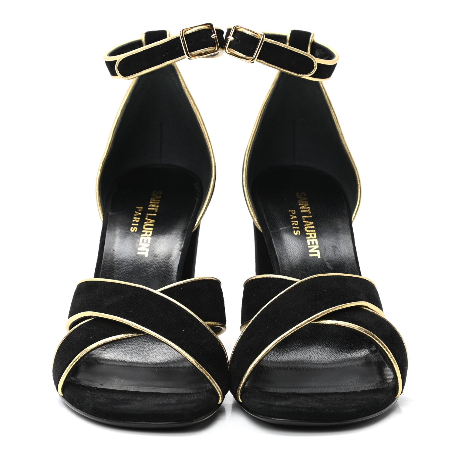 Saint Laurent Suede Babies Sandals 37 Black 2 of 8