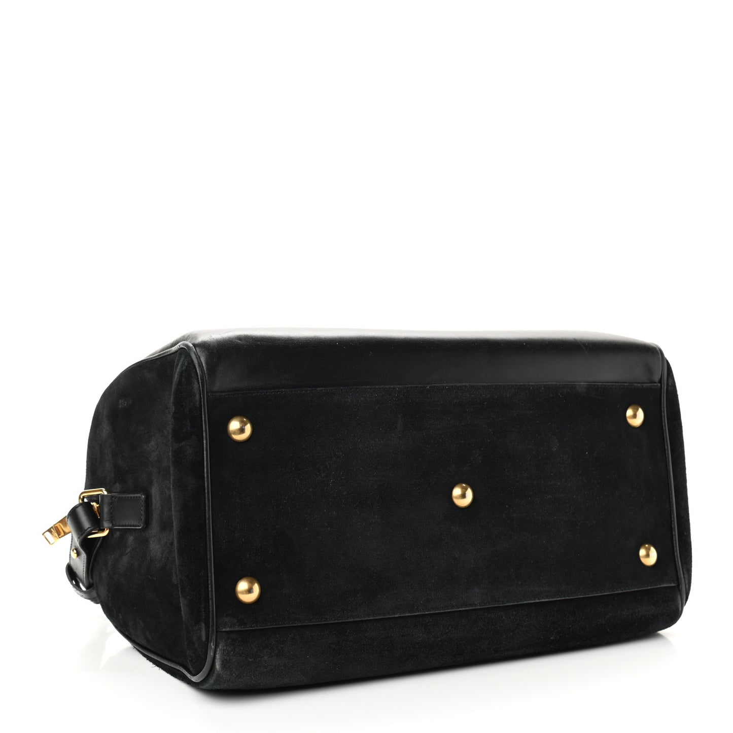 Calfskin Suede Classic Duffle 6 Black