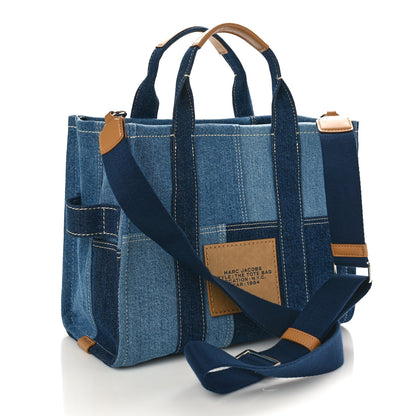 Marc Jacobs MARC JACOBS Denim Canvas Medium The Tote Bag Blue 3 of 9