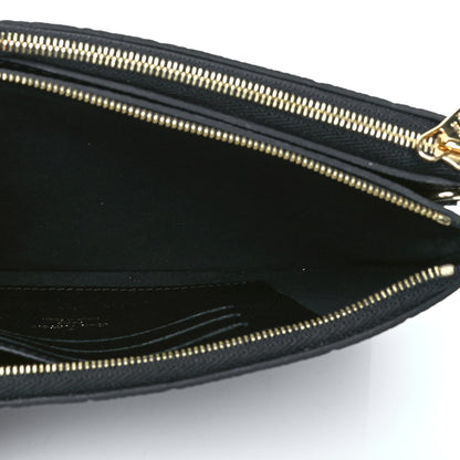 Louis Vuitton Empreinte Double Zip Pochette Black 4 of 4