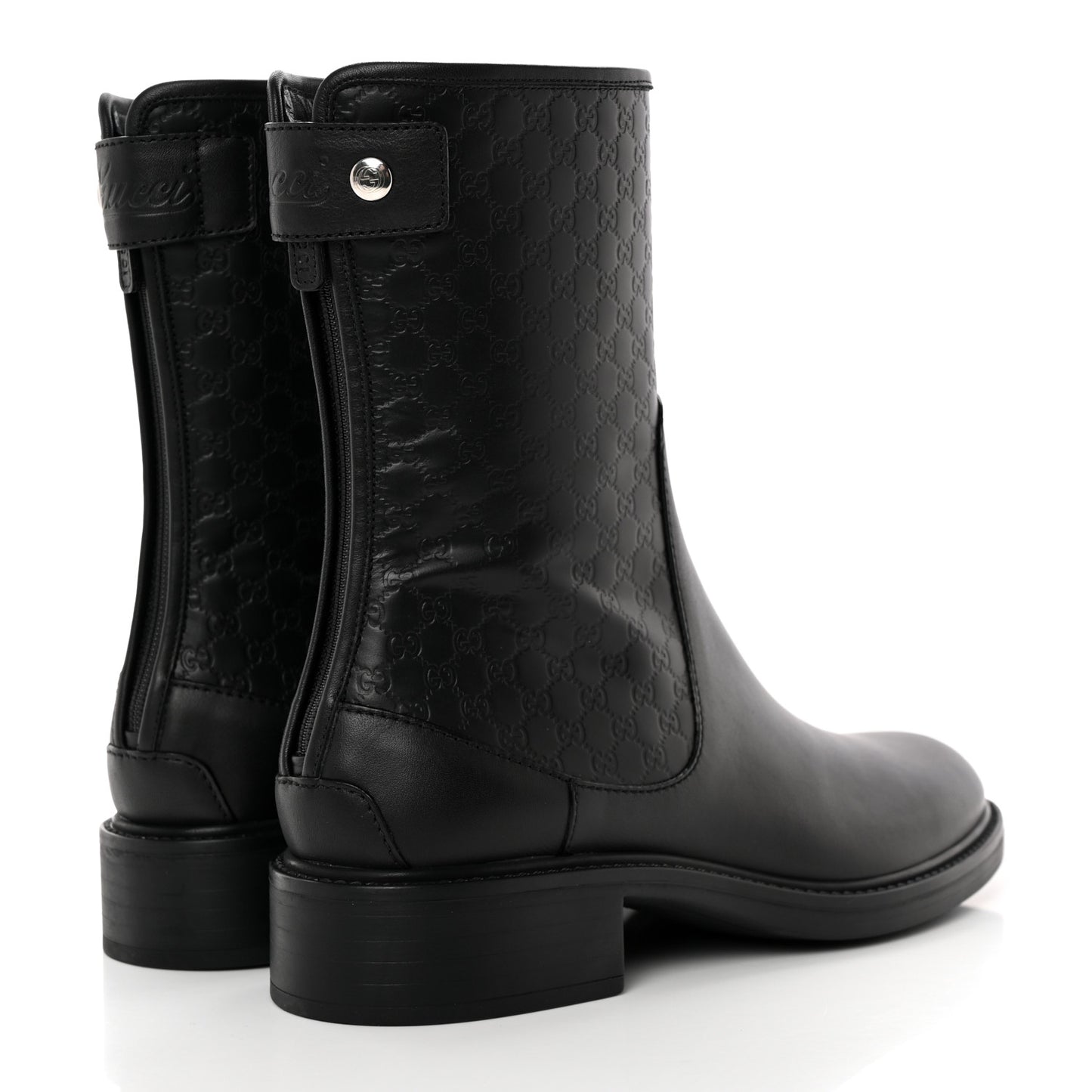 Soft Microguccissima Zip Boots 37 Black