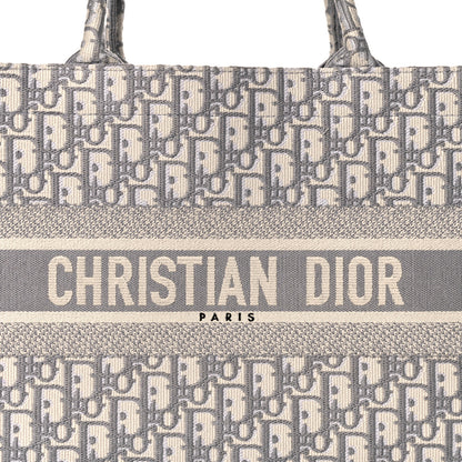 Christian Dior Oblique Medium Book Tote Grey 8 of 16