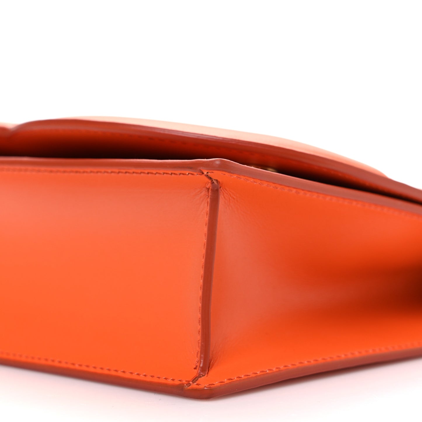 Calfskin DG Logo Flap Crossbody Bag Orange