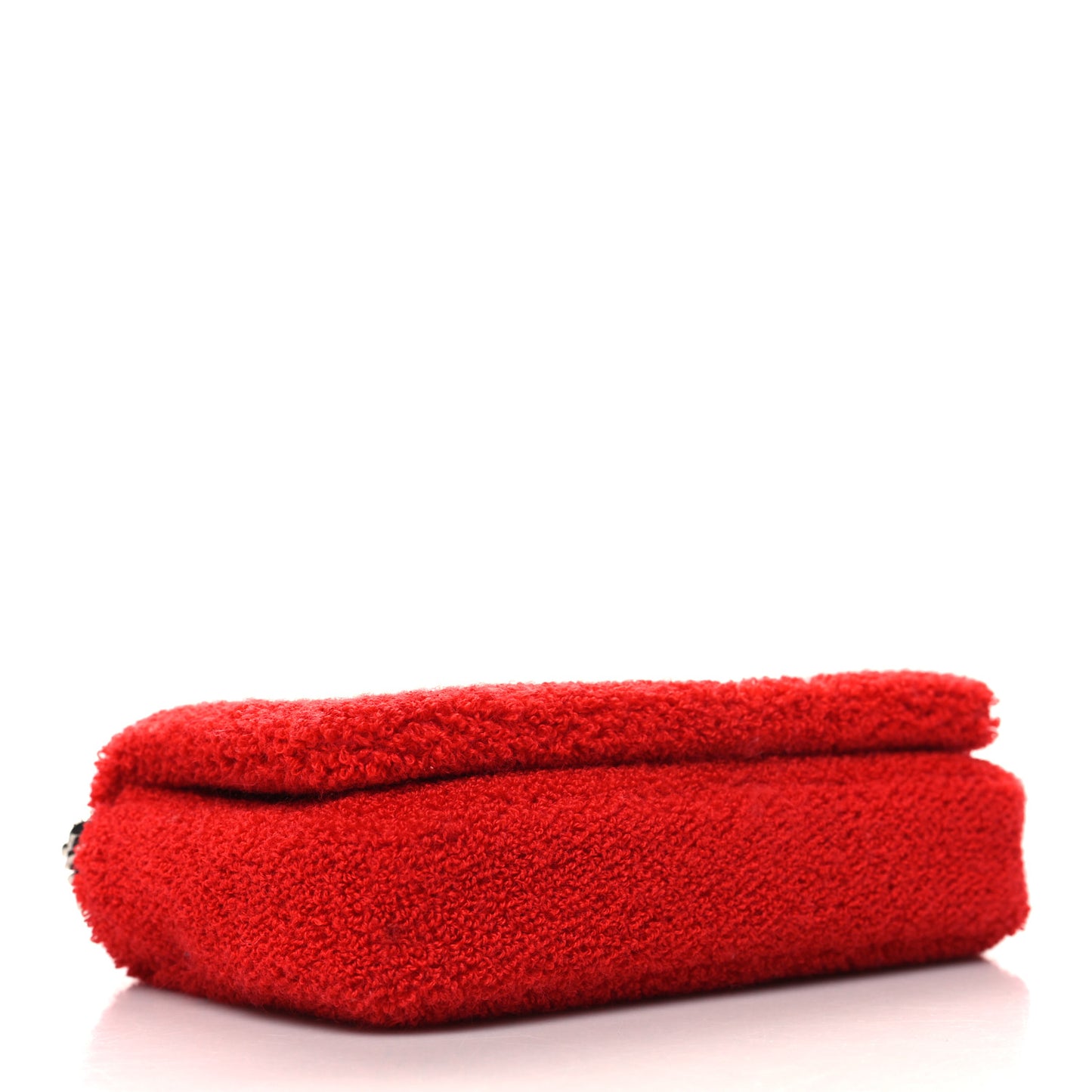 Cotton Terry Cloth Small Love Lola Bag Red White