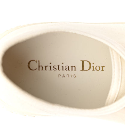 Christian Dior Canvas Dot Walk'N'Dior Low Top Sneakers 39 Milk 8 of 10