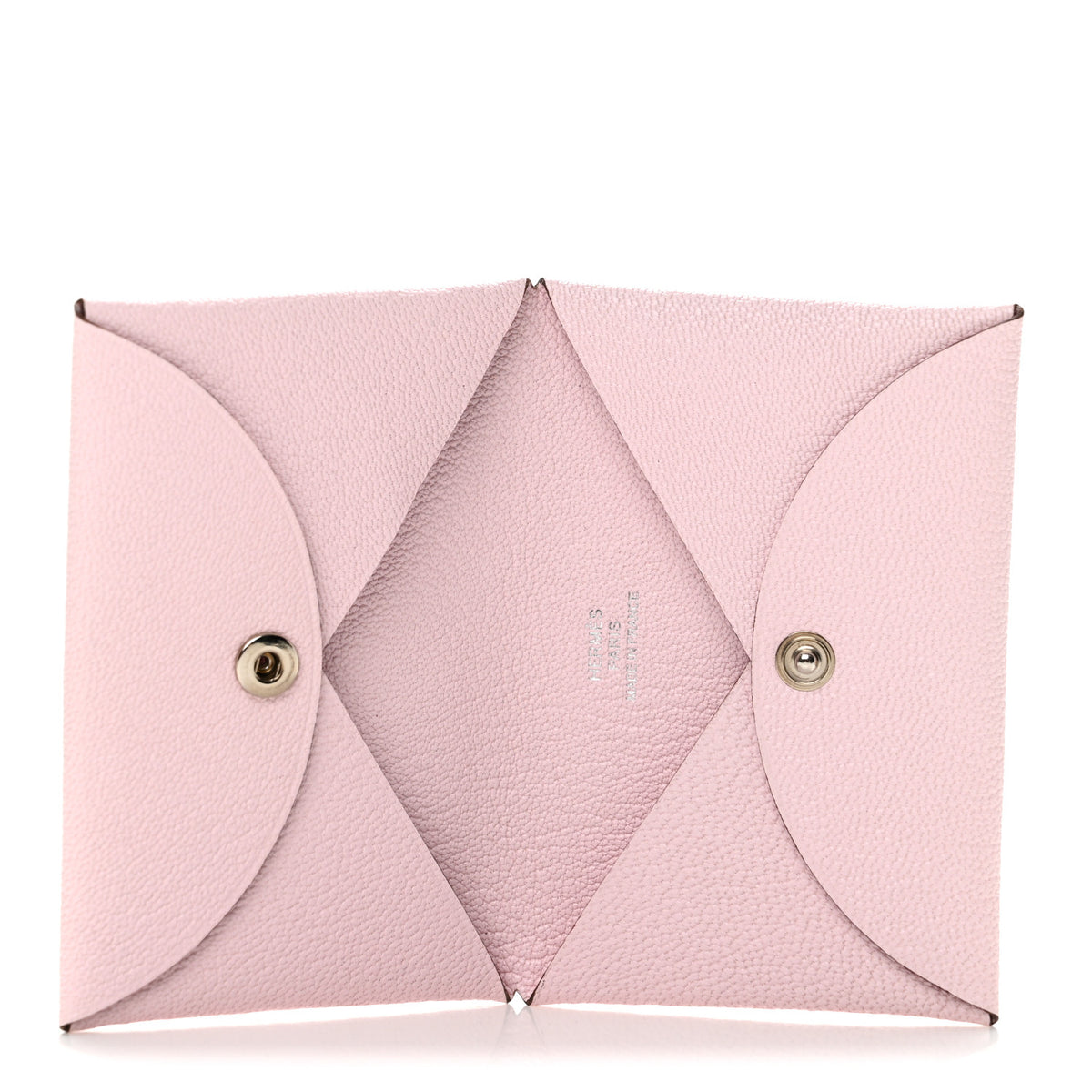 Hermes Chevre Mysore Calvi Card Case Rose Darling 5 of 10