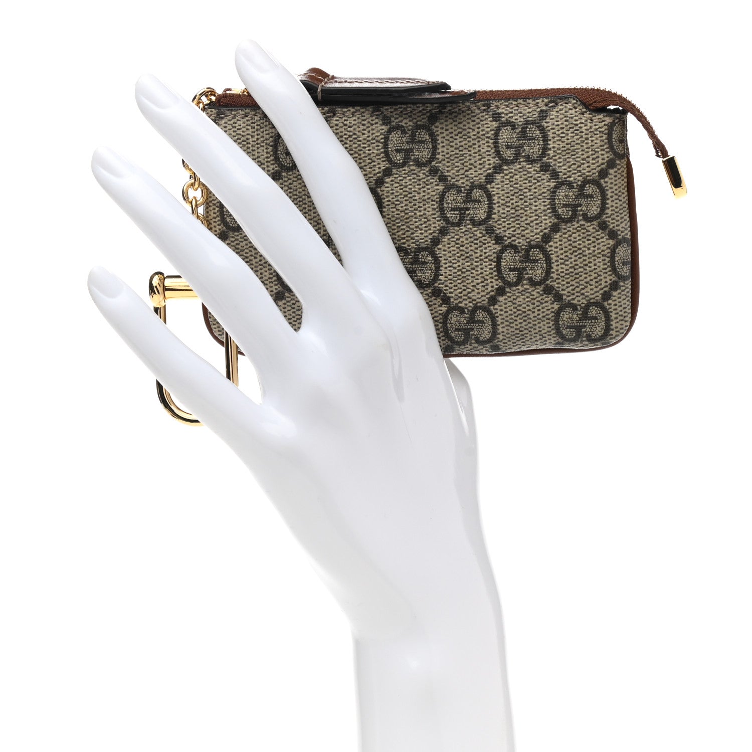 Gucci GG Supreme Monogram Key Case Brown 2 of 7