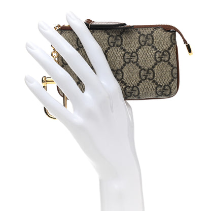 Gucci GG Supreme Monogram Key Case Brown 2 of 7