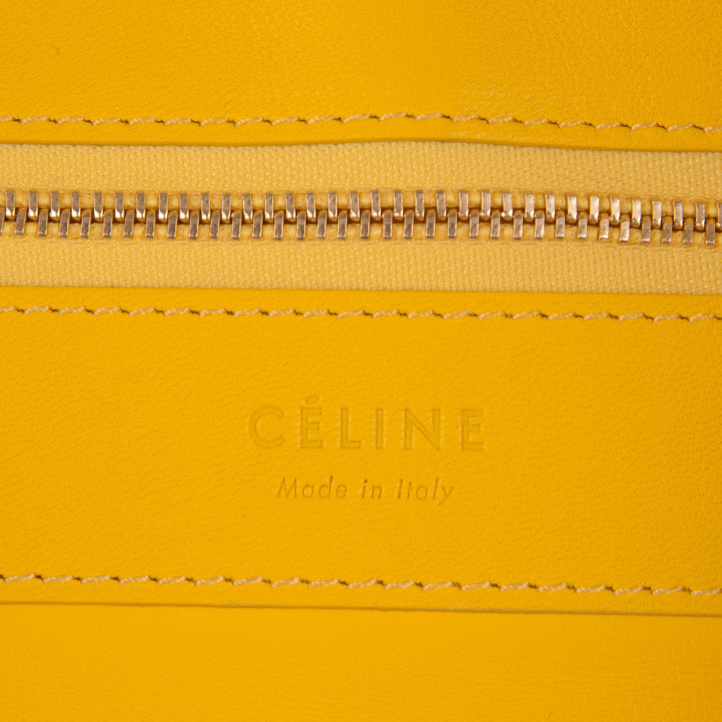 Lambskin Horizontal Cabas Sun Yellow