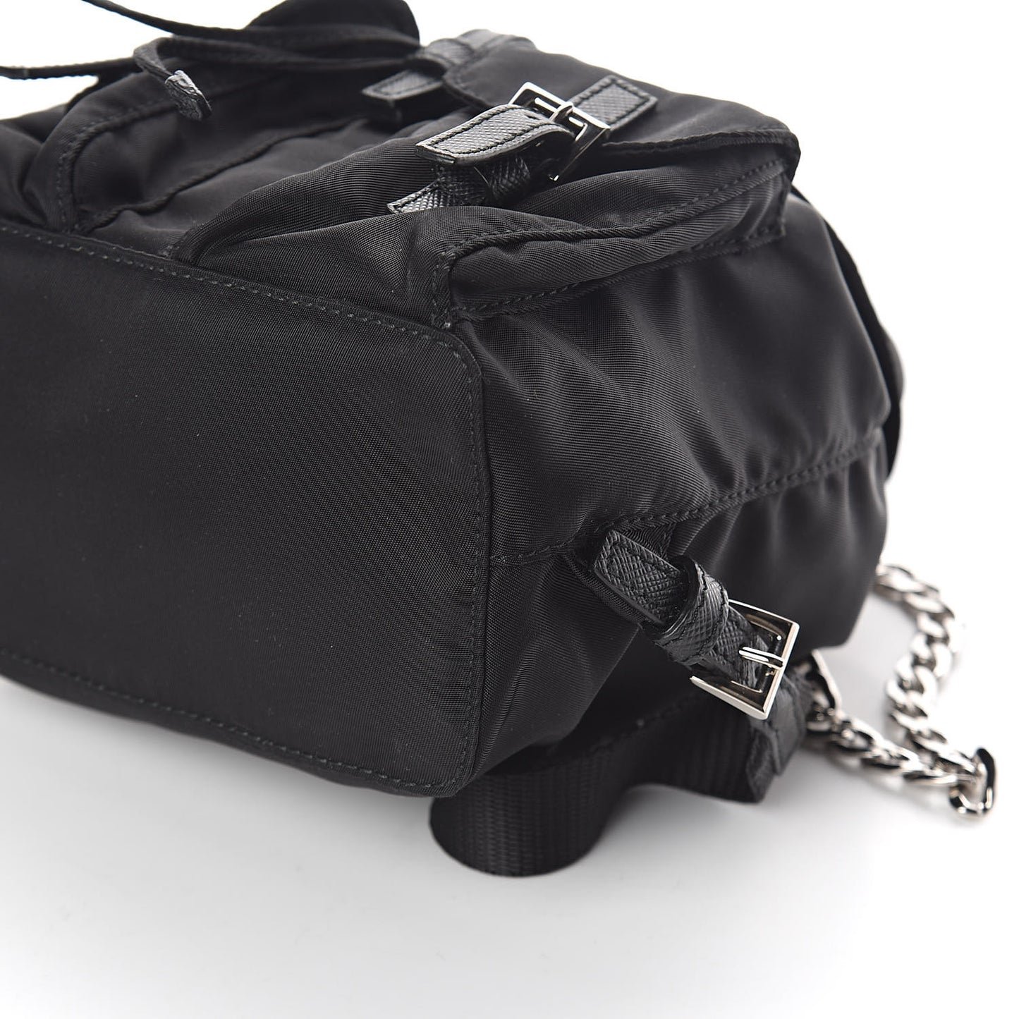 Nylon Vela Mini Crossbody Backpack Black