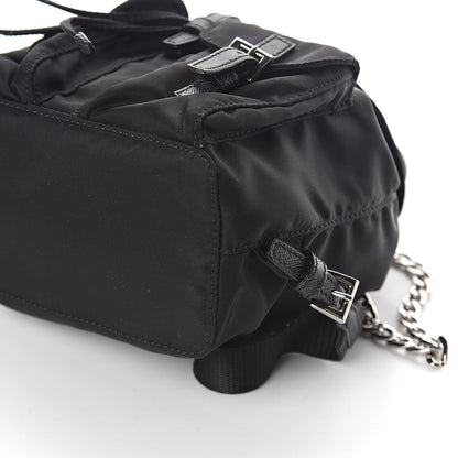 Prada Nylon Vela Mini Crossbody Backpack Black 8 of 8