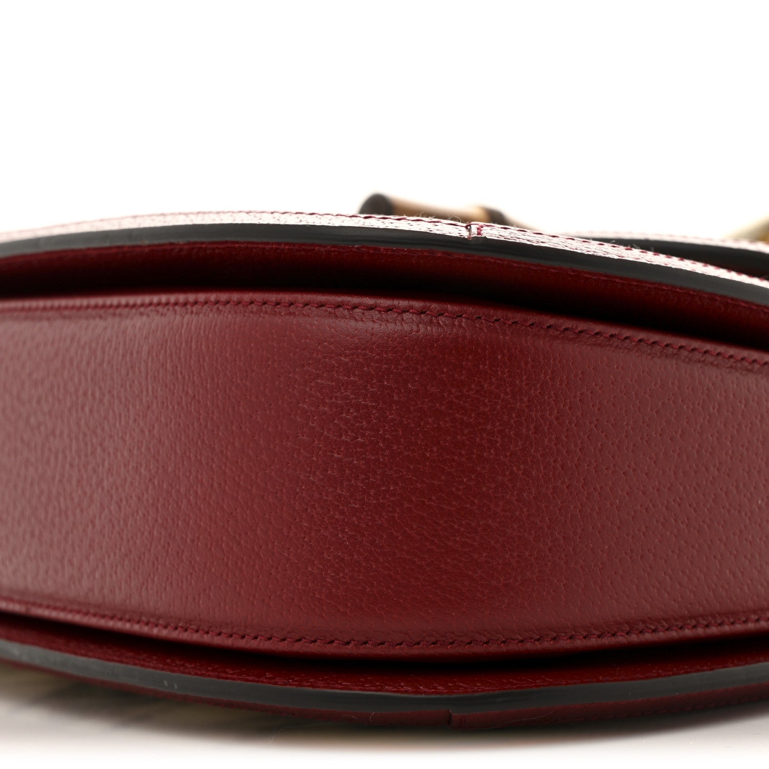 Gucci Canvas Calfskin 100 Centennial Music Medium Bamboo 1947 Top Handle Bag Ivory Red 9 of 12