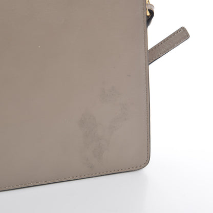 Chloe Calfskin Suede Studded Medium Faye Shoulder Bag Motty Grey 5 of 7