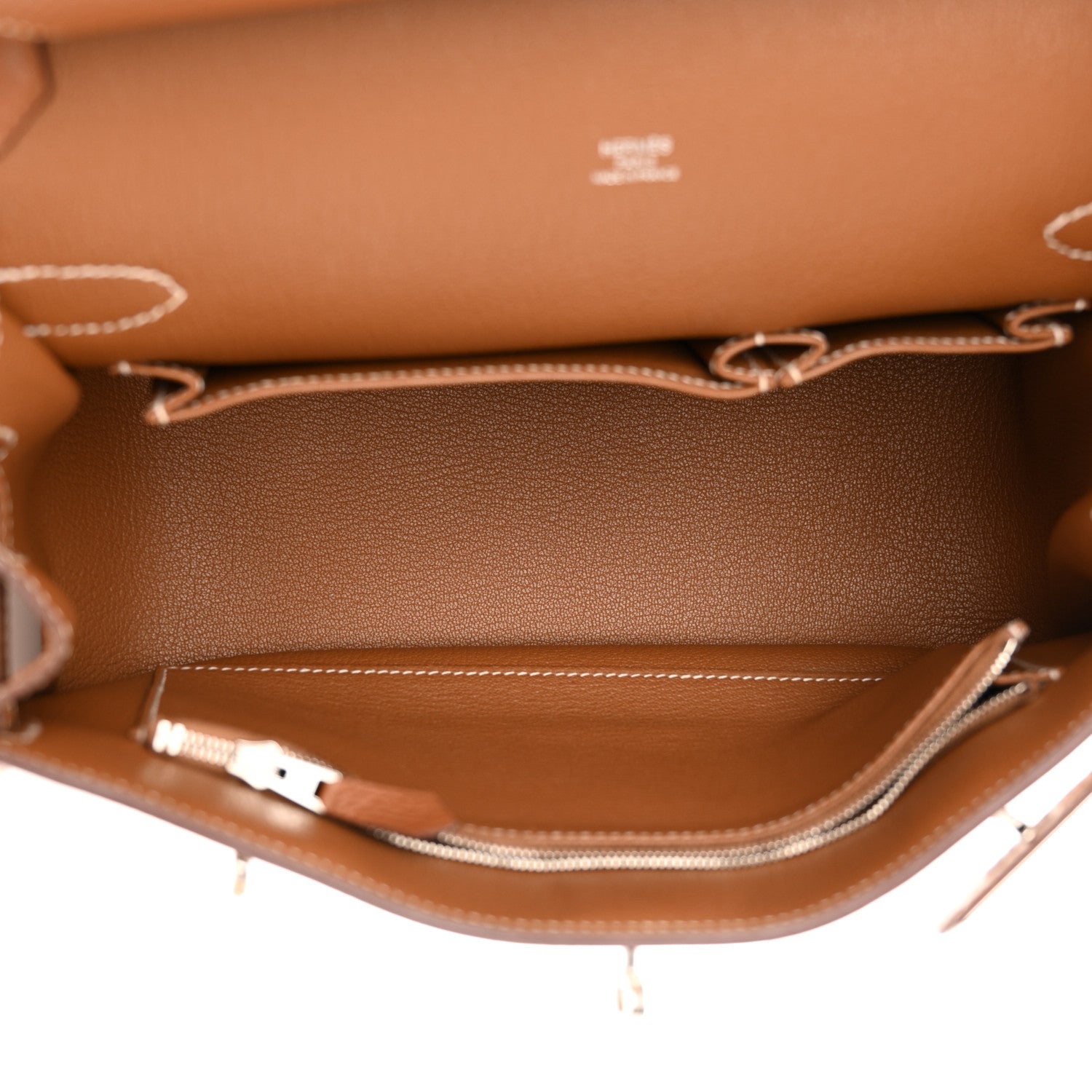Hermes Taurillon Clemence Jypsiere 28 Gold 5 of 10