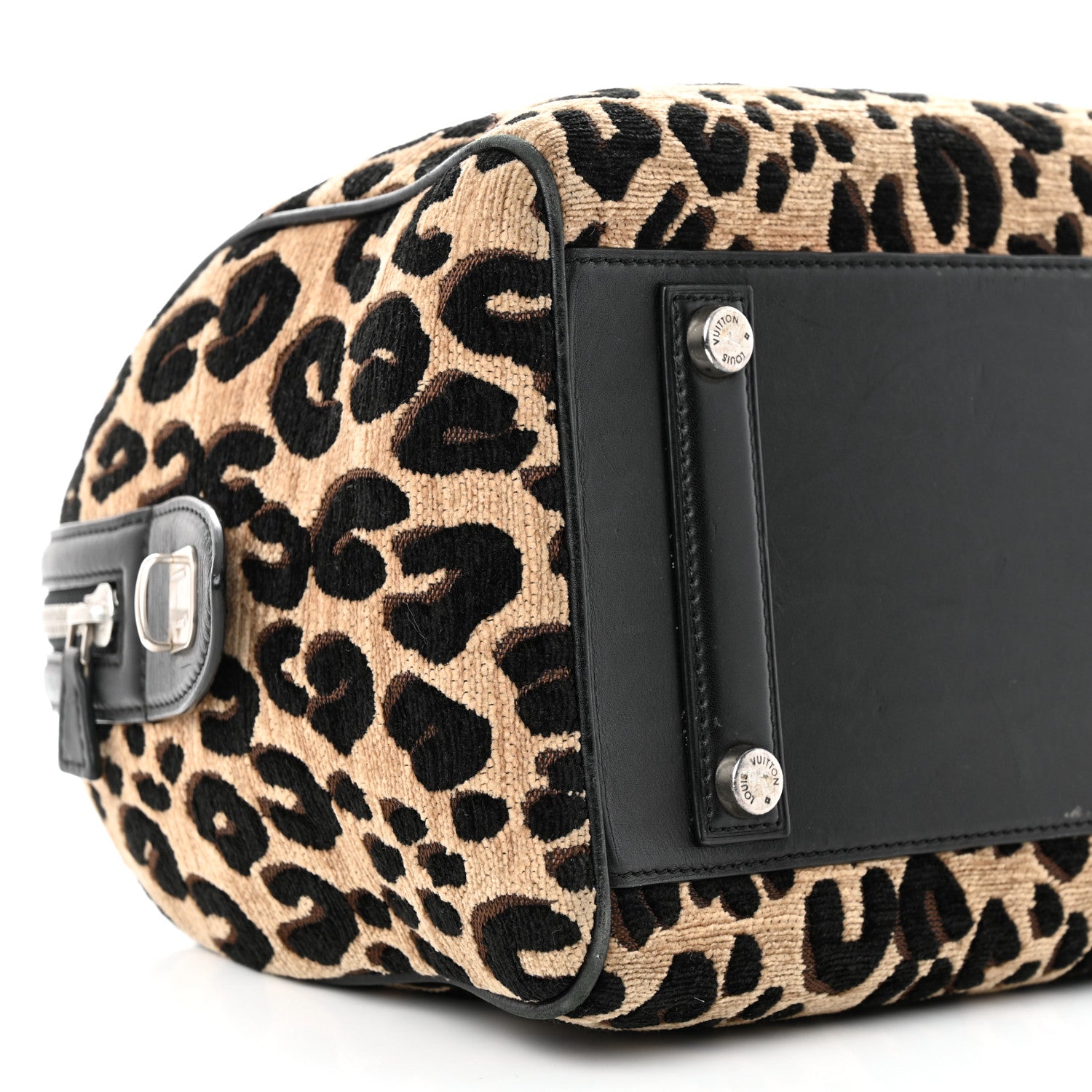Louis Vuitton Jacquard Velvet Leopard Print Stephen Sprouse Speedy 9 of 19