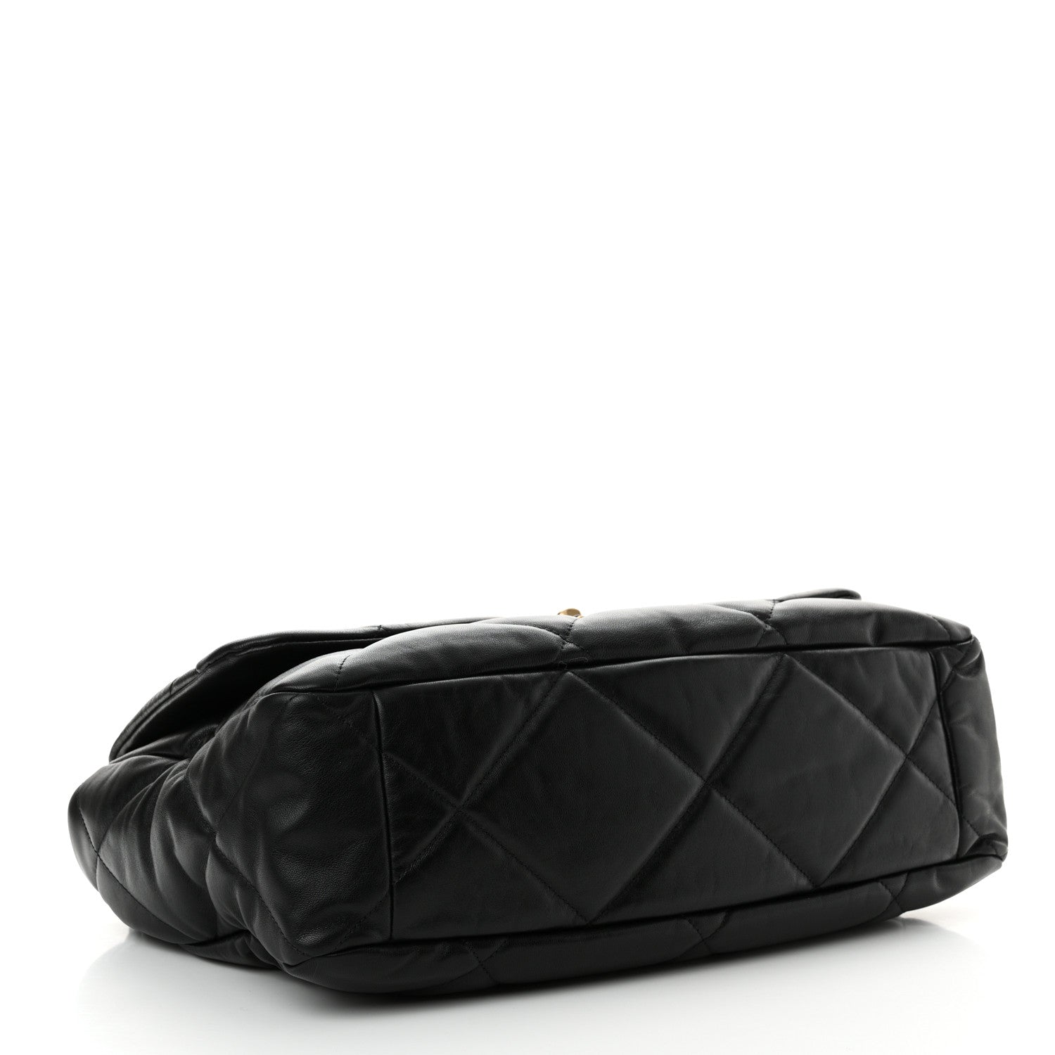 Chanel Goatskin Quilted Maxi Chanel 19 Flap Black 4 of 10