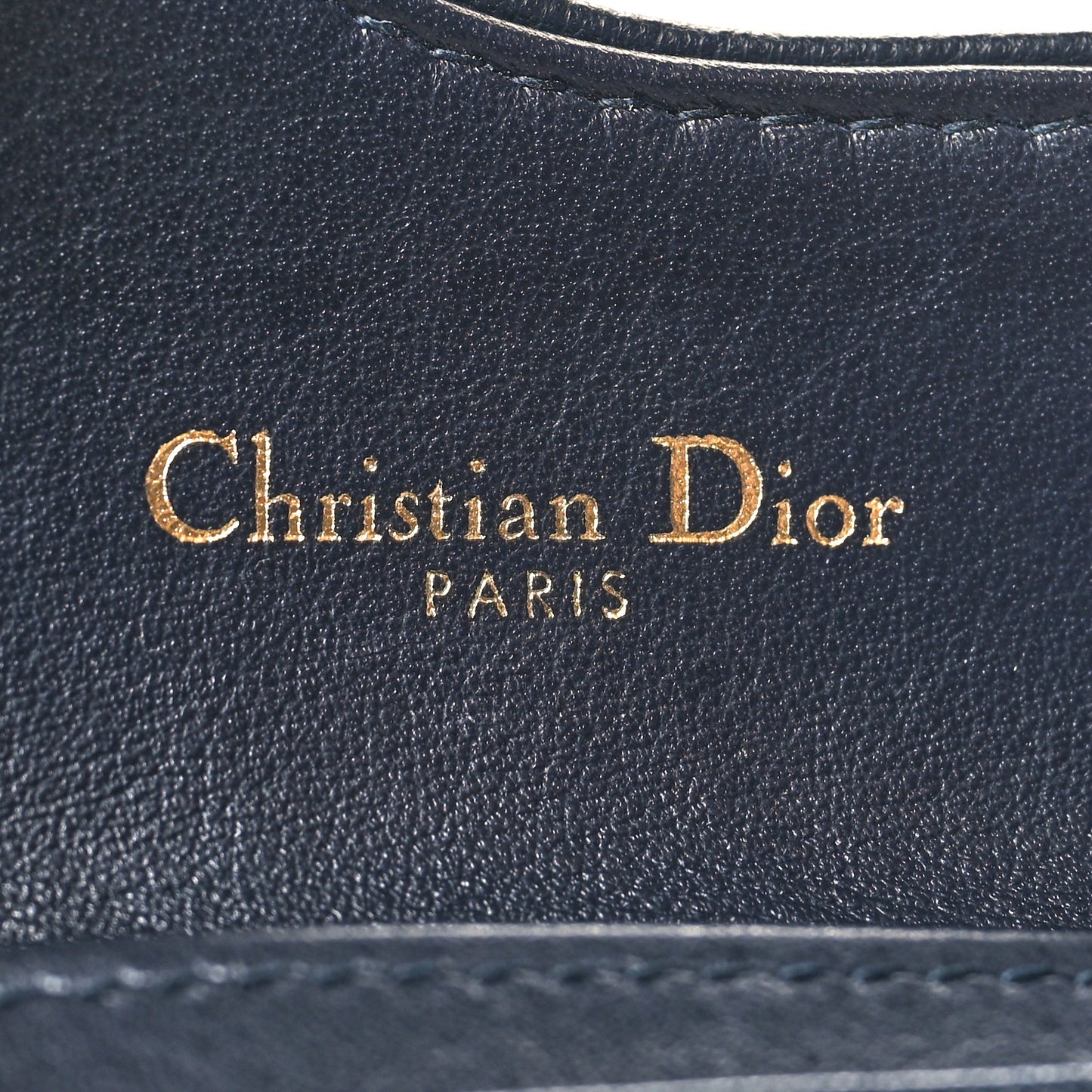 Oblique Saddle Card Holder Blue