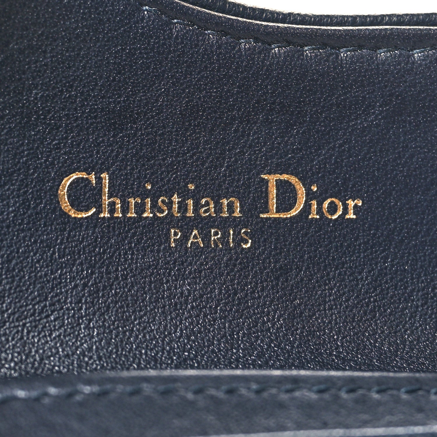 Christian Dior Oblique Saddle Card Holder Blue 6 of 8