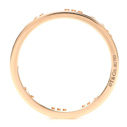 Tiffany 18K Rose Gold Diamond Atlas Pierced Ring 50 5.25 4 of 4