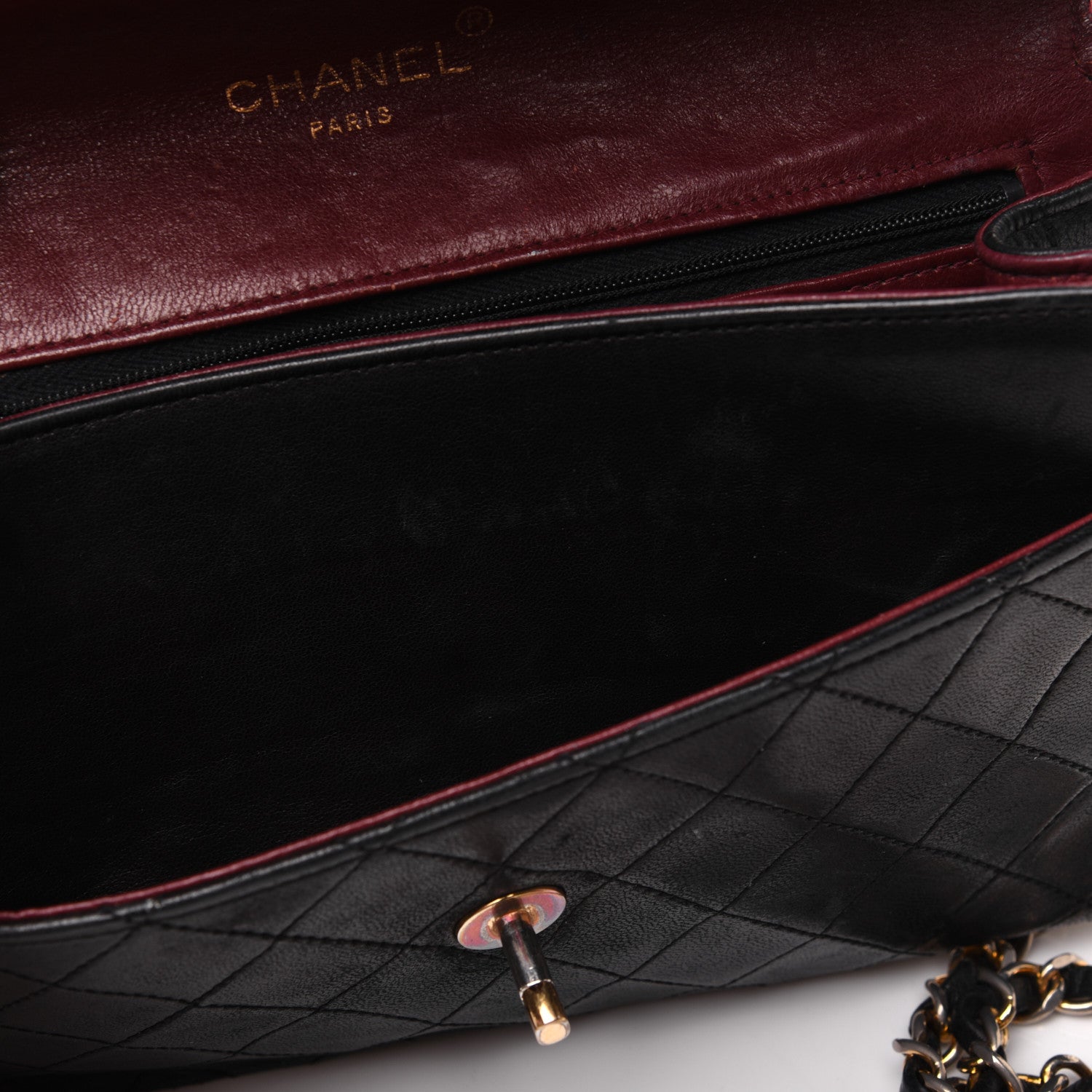 Chanel Lambskin Quilted Small Single Flap Black 26 of 40
