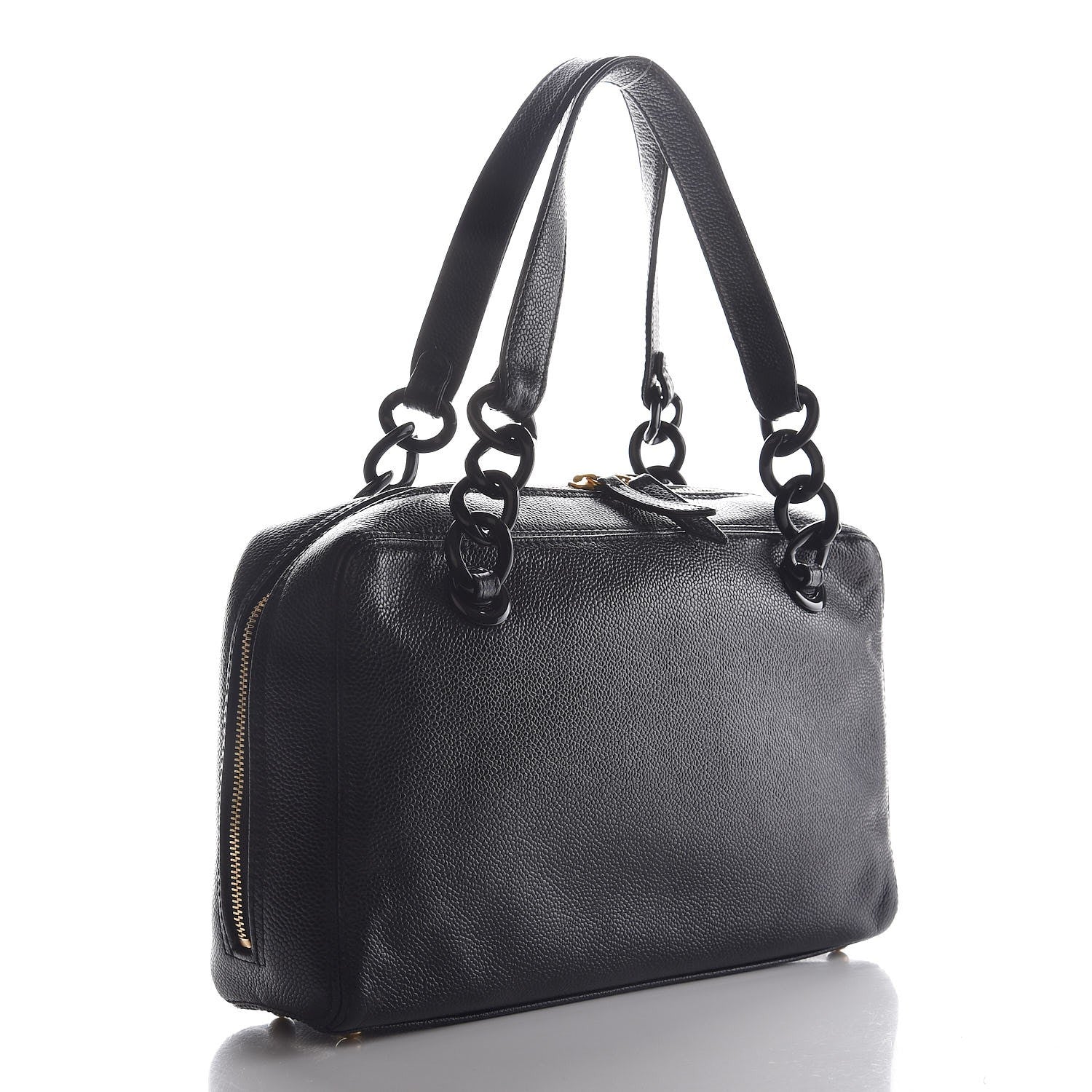 Chanel Caviar CC Bowler Black 3 of 7