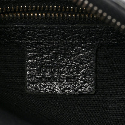 Gucci Monogram Half Moon Bamboo Ring Hobo Black 6 of 9