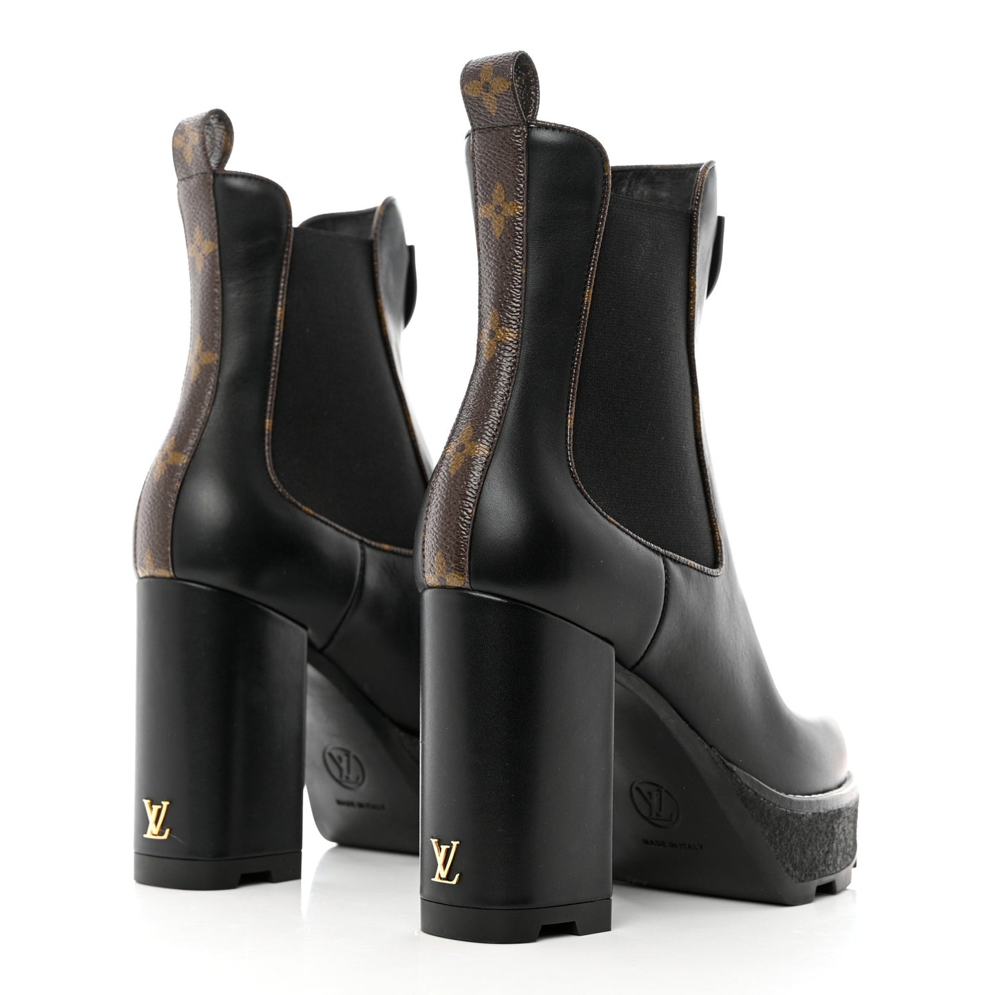 LV BEAUBOURG ANKLE BOOT 36.5 Black