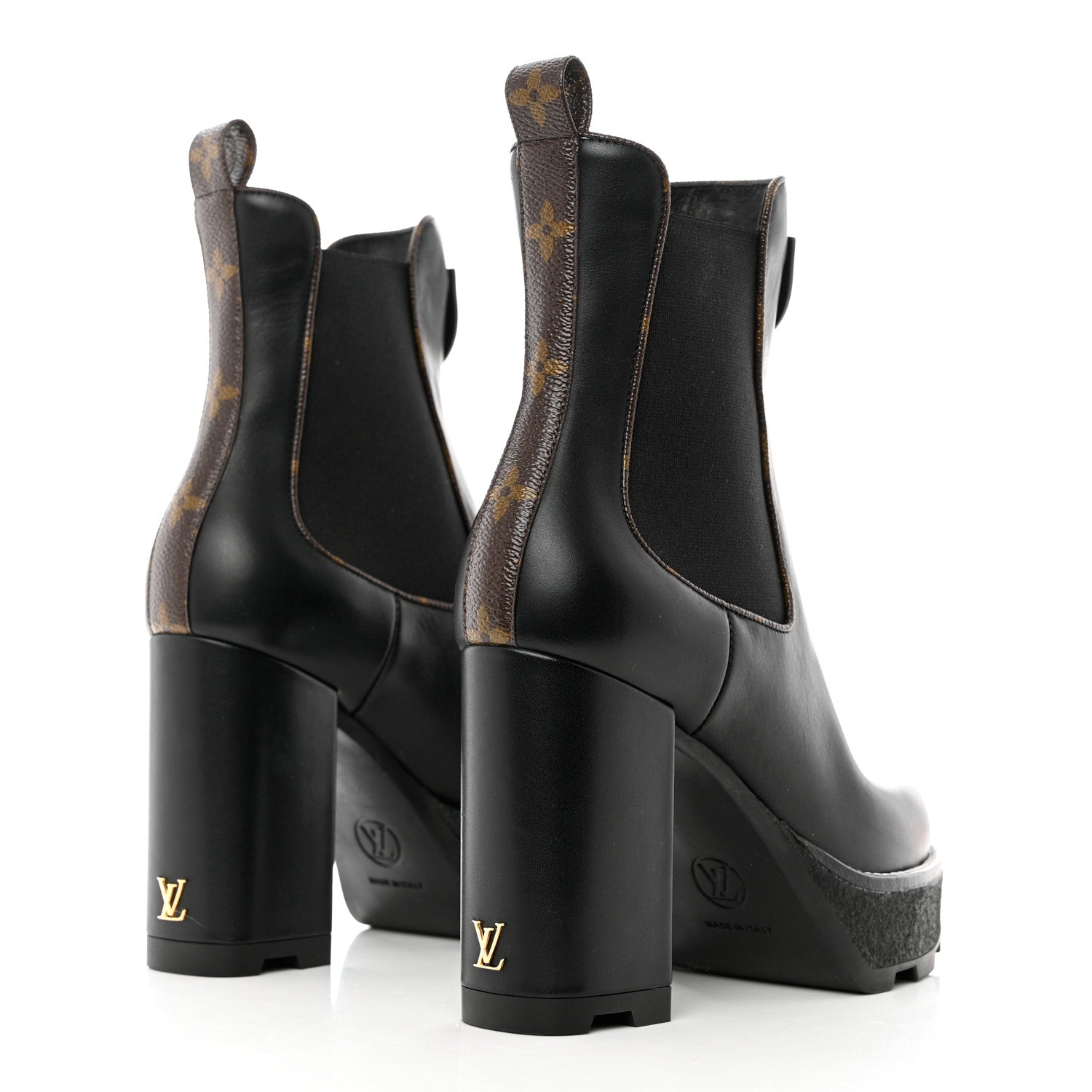 Louis Vuitton LV BEAUBOURG ANKLE BOOT 36.5 Black 4 of 10