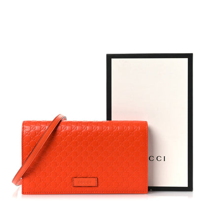 Gucci Soft Microguccissima Crossbody Wallet Sun Orange 10 of 10