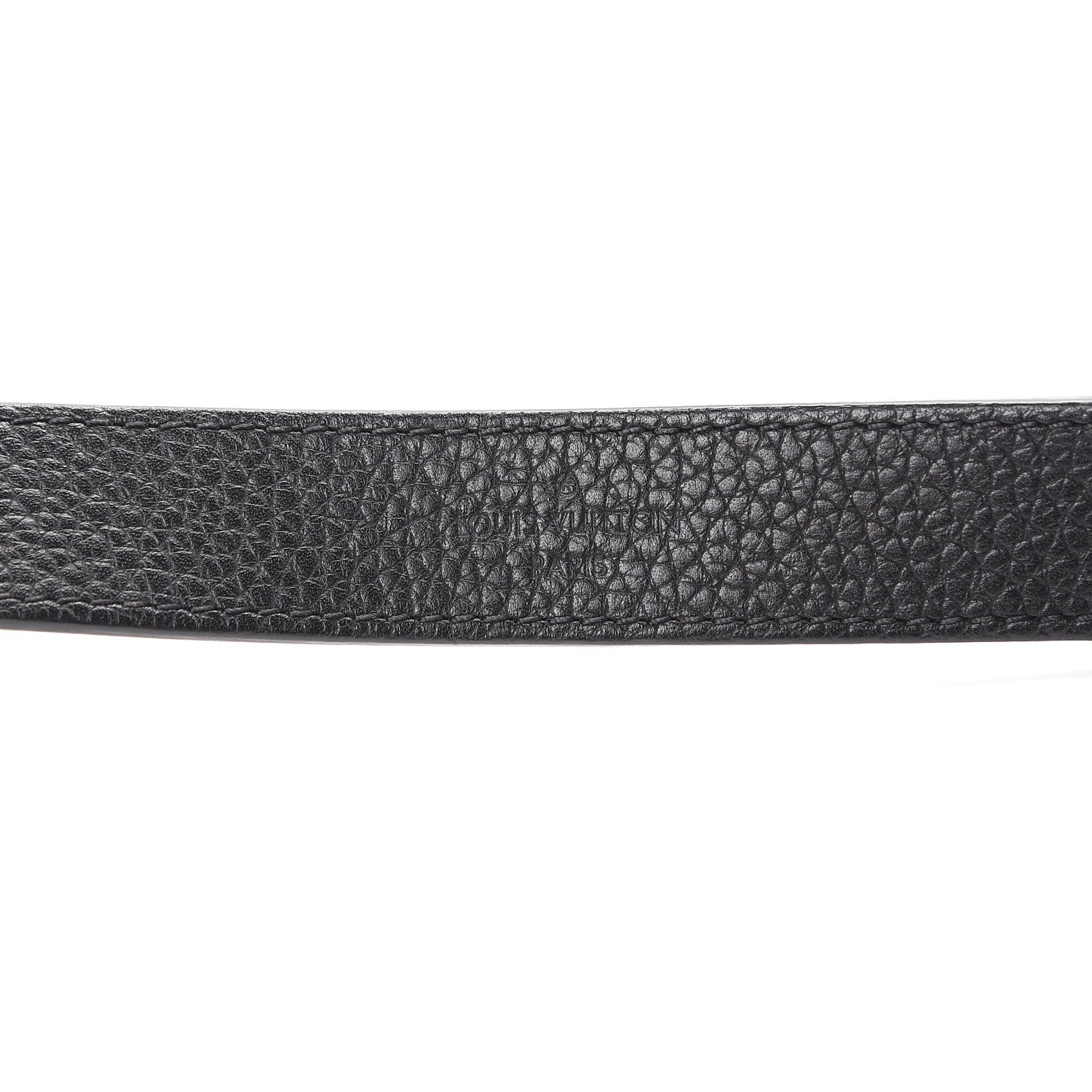 Louis Vuitton Calfskin Jersey Shoulder Strap Black 3 of 4