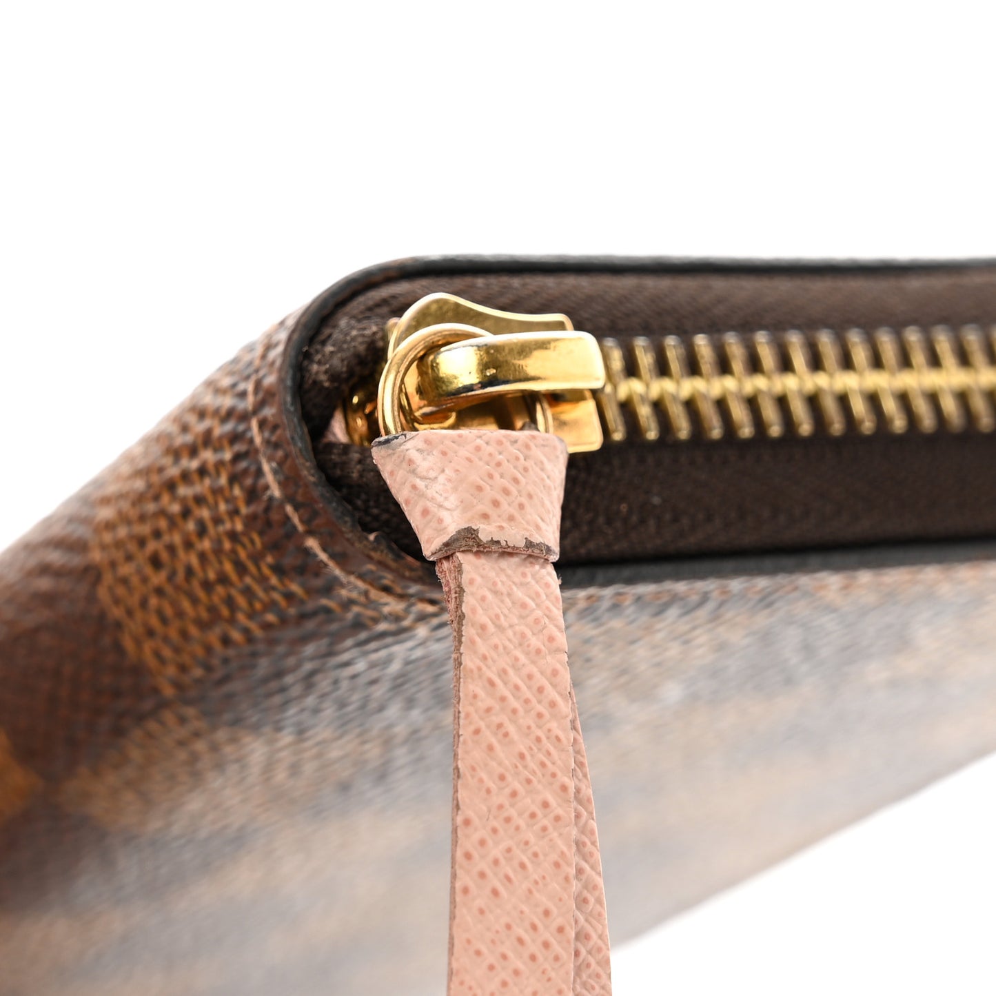 Damier Ebene Clemence Wallet Rose Ballerine