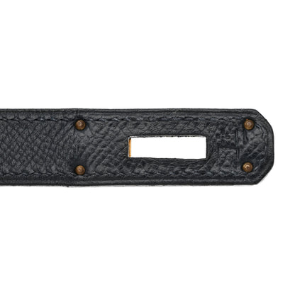 Hermes Courchevel Kelly Retourne 32 Bleu Indigo 7 of 14