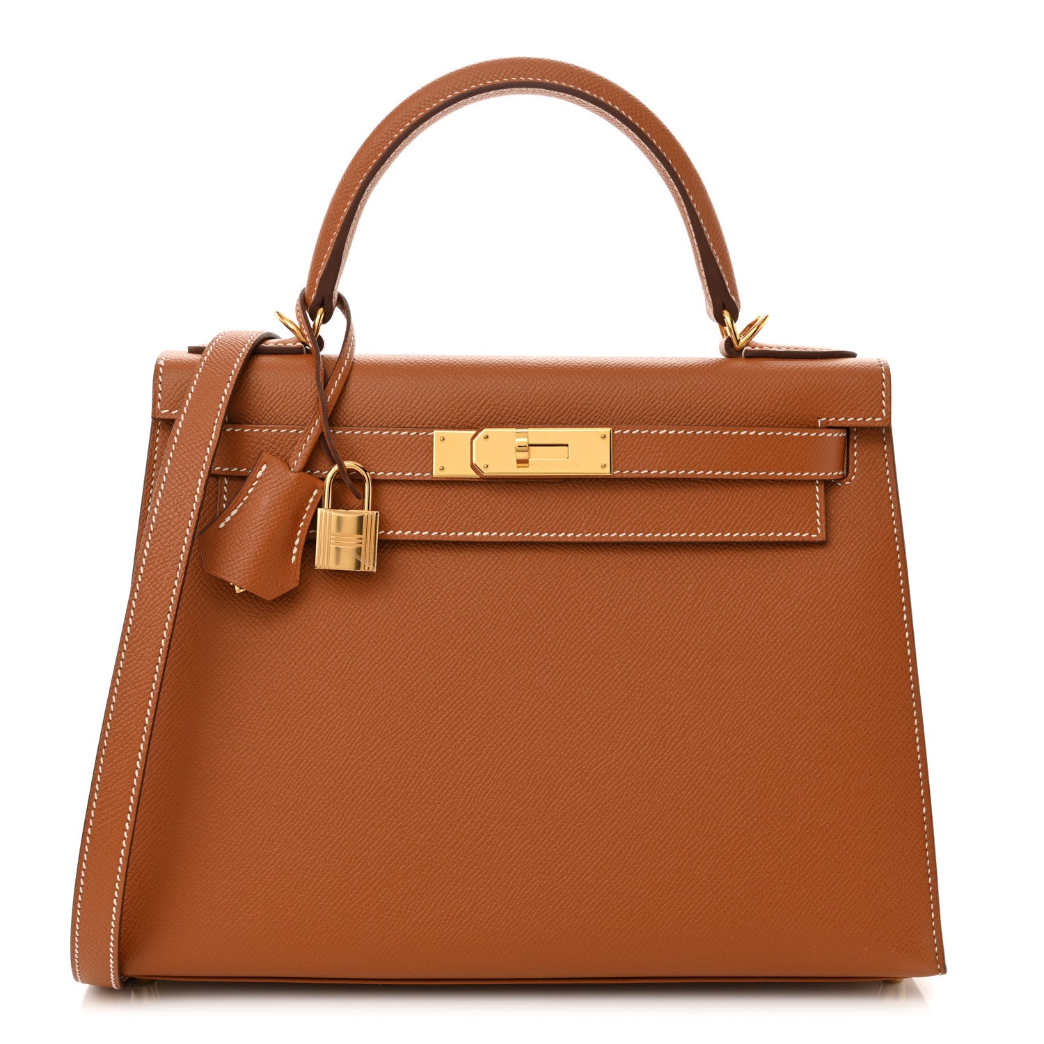 Hermes Epsom Kelly Sellier 28 Cognac 1 of 12