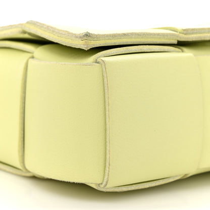 Bottega Veneta Lambskin Maxi Intreccio Candy Cassette Crossbody Bag Lemon Washed 9 of 16