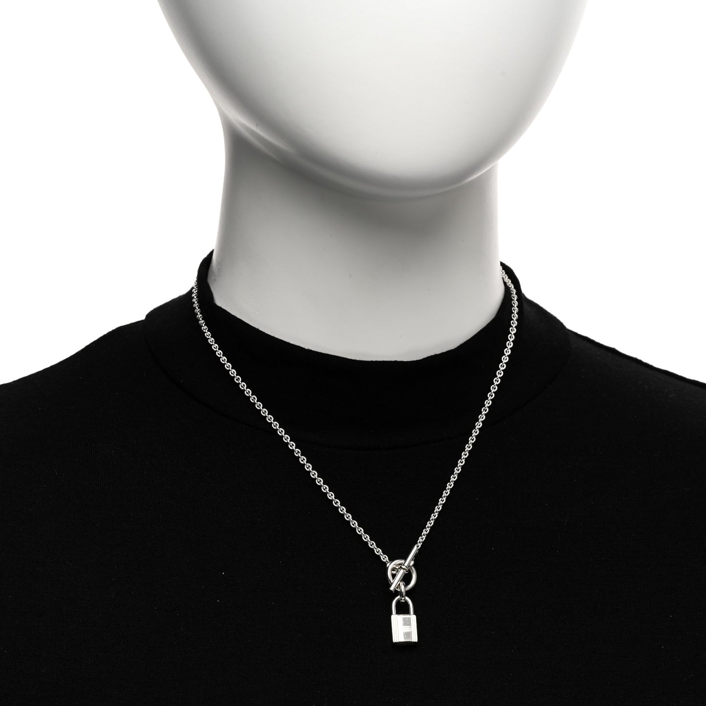 Sterling Silver Cadenas Kelly Lock Pendant Necklace