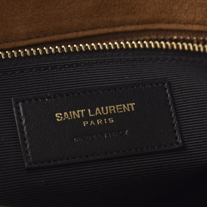 Saint Laurent Suede Fringe Monogram Shopping Tote Light Ochre 8 of 8