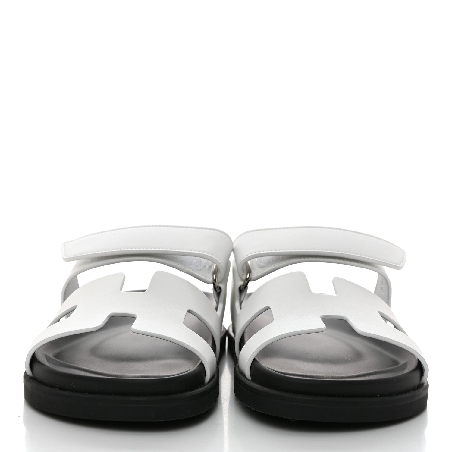 Hermes Calfskin Womens Chypre Sandals 36 White 2 of 9
