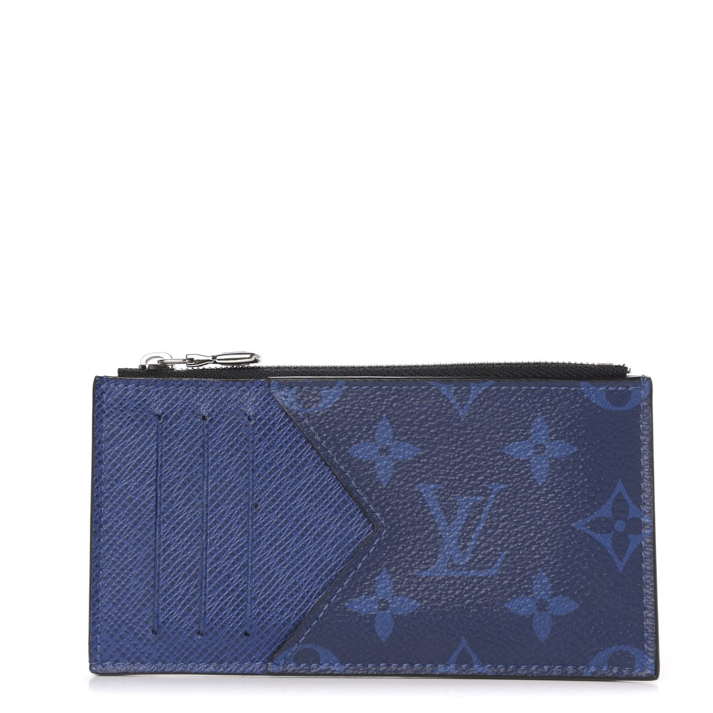 Monogram Taiga Coin Card Holder Cobalt