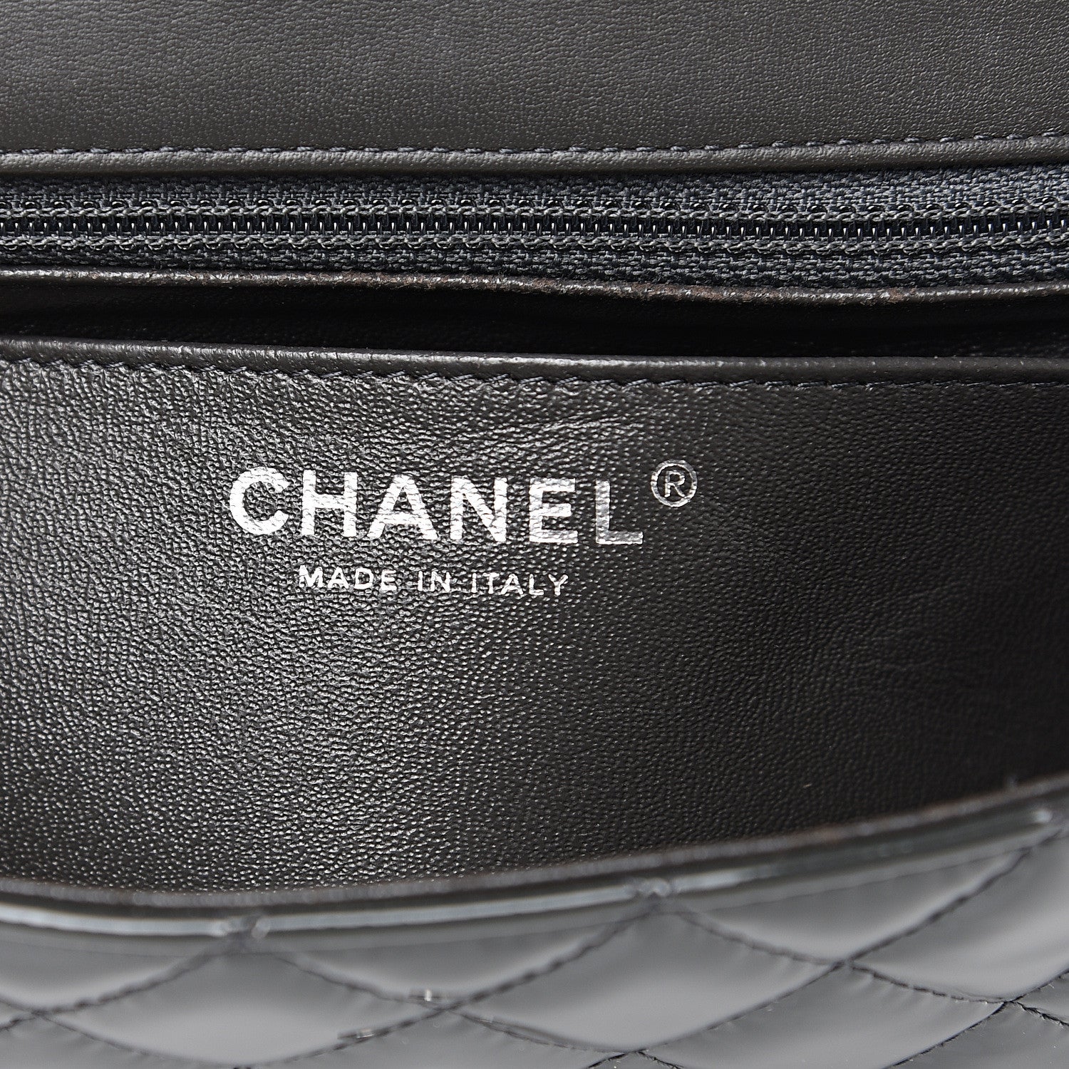 Chanel Patent Calfskin Quilted Mini Rectangular Flap Dark Grey 5 of 12