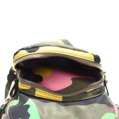 Valentino Garavani Nylon Mini Psychedelic Camouflage Rockstud Backpack Multicolor 4 of 13