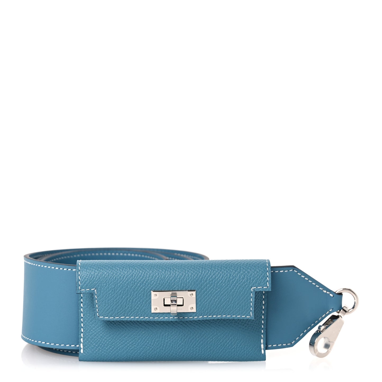 Swift Epsom Pocket Kelly Shoulder Strap New Blue Jean