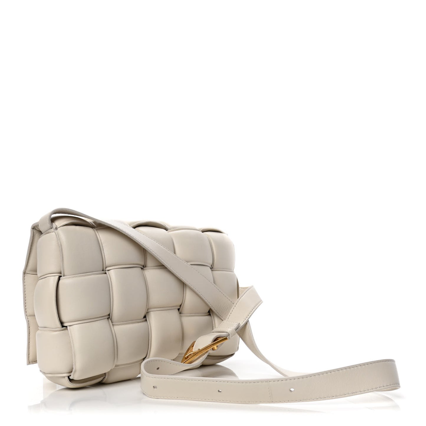 Nappa Maxi Intreccio Padded Cassette Crossbody Bag Plaster