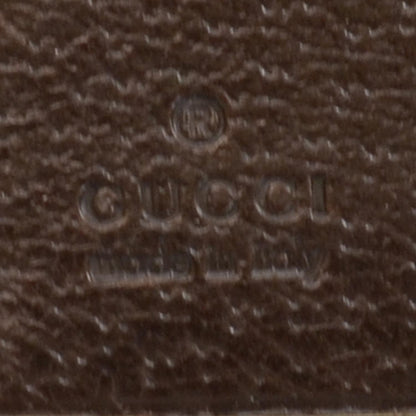 Gucci Monogram Metal Bar French Flap Wallet Beige Ebony Cocoa 6 of 9