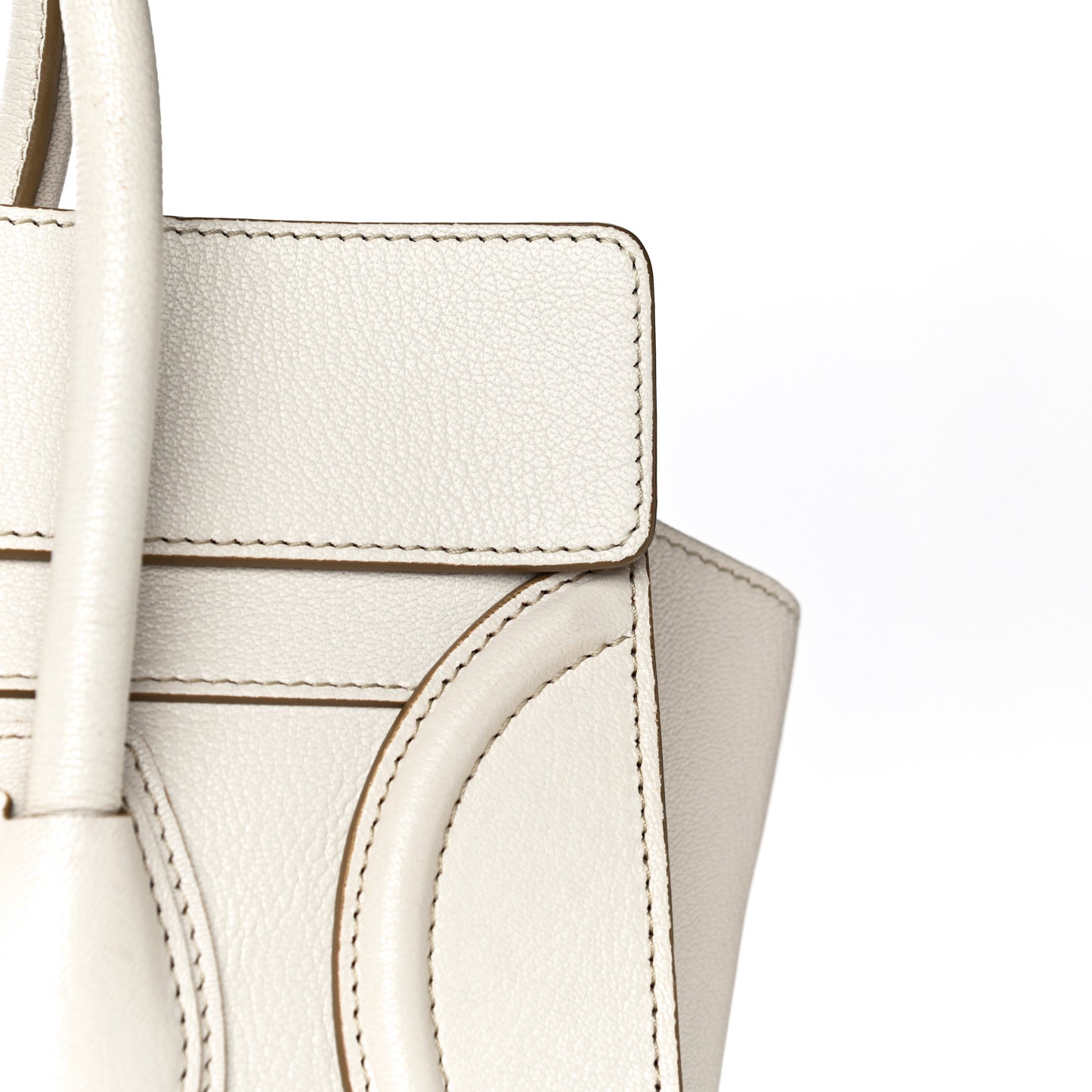 Goatskin Mini Luggage White