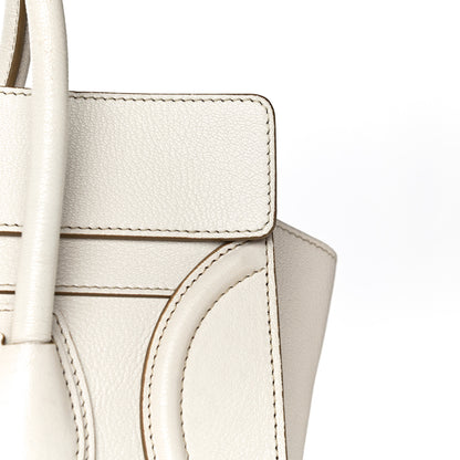 Celine Goatskin Mini Luggage White 22 of 33