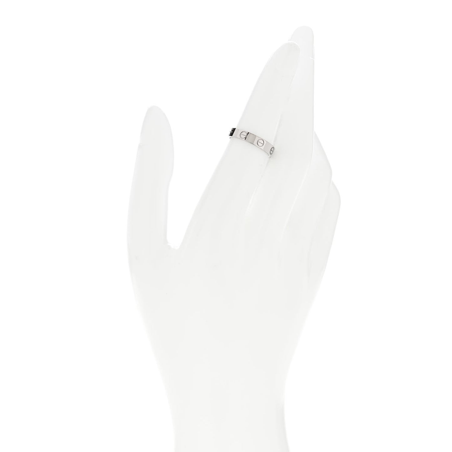 18K White Gold 3.5mm LOVE Wedding Band Ring 51 5.75